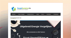 Desktop Screenshot of energiekampioen.be